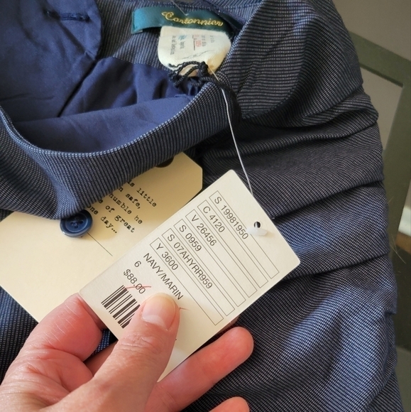 Anthropologie Cartonnier Gray  Ruched Sides Pencil Draped Mini/Midi Slip Skirt 6 - Picture 6 of 12